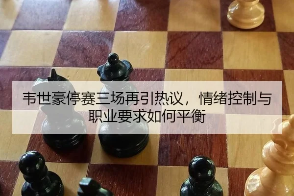 韦世豪停赛三场再引热议，情绪控制与职业要求如何平衡